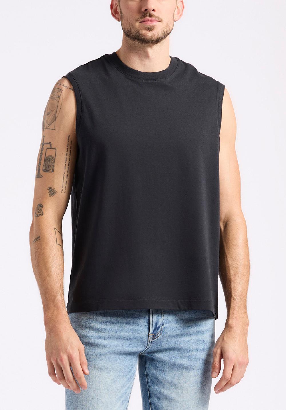 Buffalo David Bitton Débardeur En Jersey Coupe Décontractée à Col Rond Pour Homme Kingster Noir