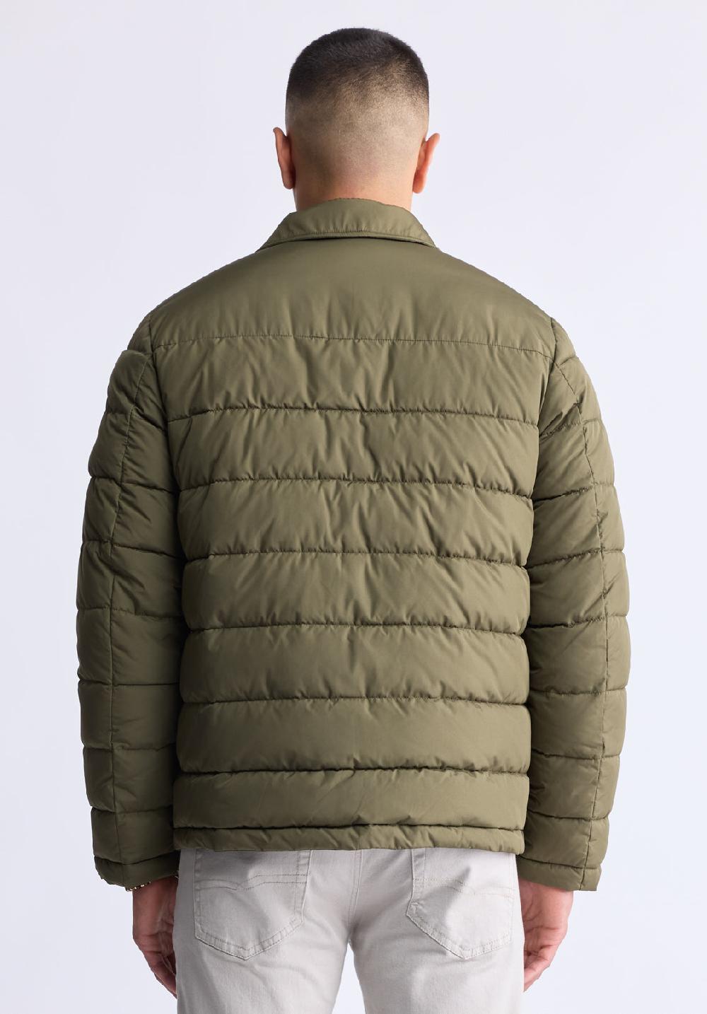 Buffalo David Bitton Doudoune à Boutons Aiden Pour Hommes Vert - OBMFJ001