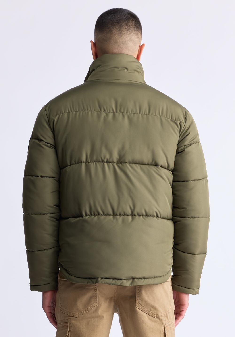 Buffalo David Bitton Doudoune Zippée Avec Grandes Poches Nate Pour Hommes Vert - OBMFE001