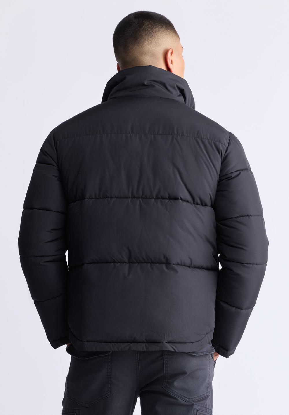 Buffalo David Bitton Doudoune Zippée Avec Grandes Poches Nate Pour Hommes Noir - OBMFE001