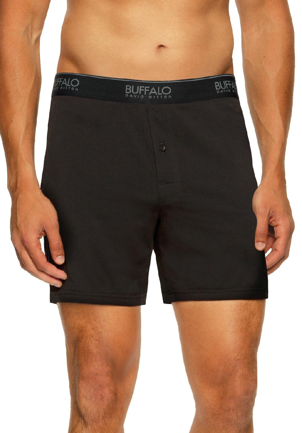 buffalo david bitton Emballage de 3 Boxers Amples Noir- BC41