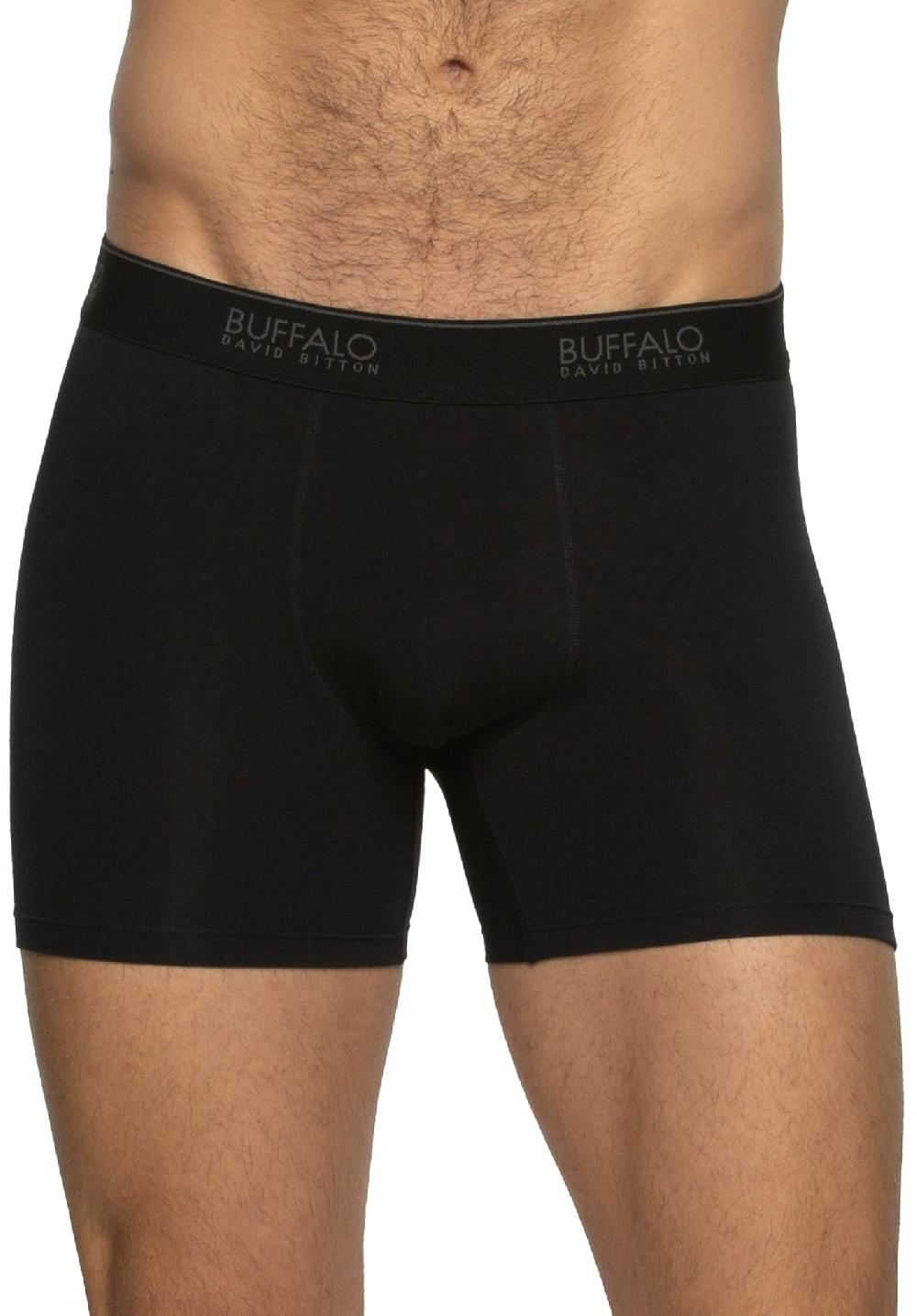 buffalo david bitton Emballage de 3 Boxers pour Hommes en Noir