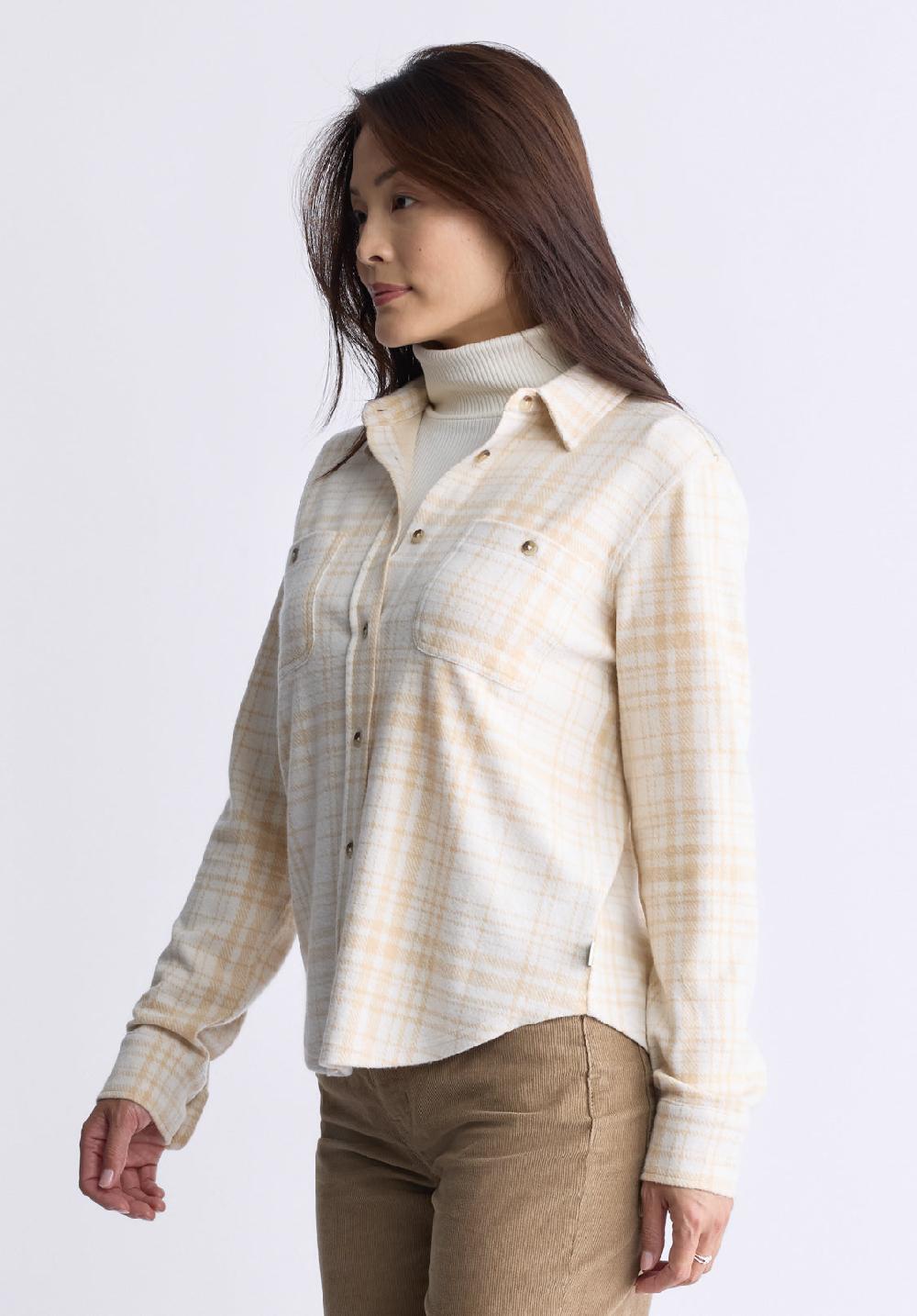 Buffalo David Bitton Georgie Women's Long-Sleeved Shirt Biscotti Beige