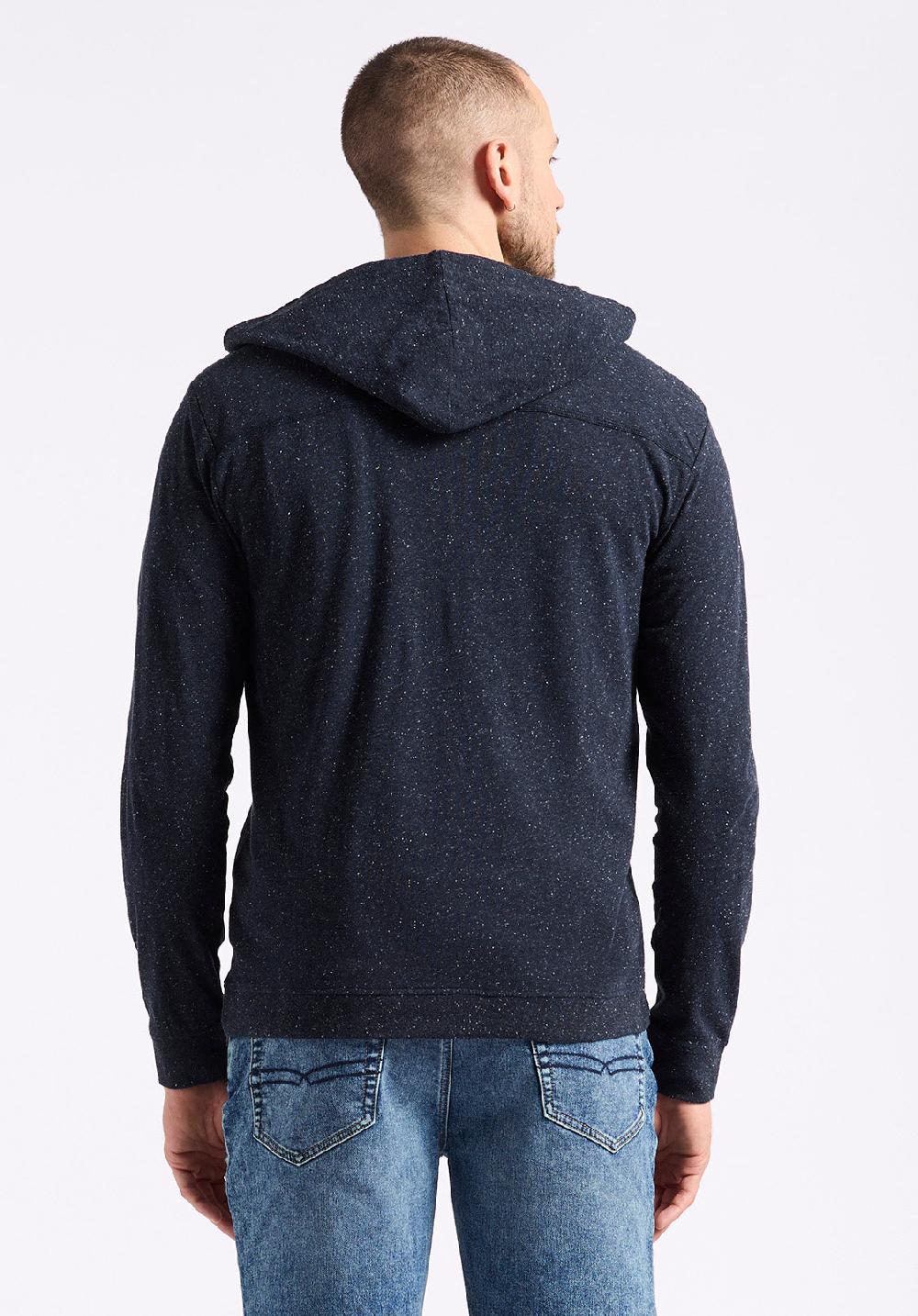 Buffalo David Bitton Haut à Capuche Style Henley Coupe Décontractée Pour Homme Kolder Baleine