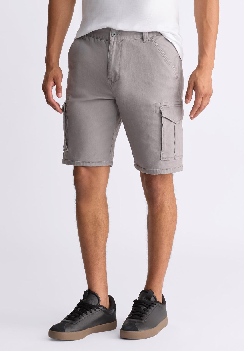 Buffalo David Bitton Hiero Men's Cargo Shorts Ardent Grey