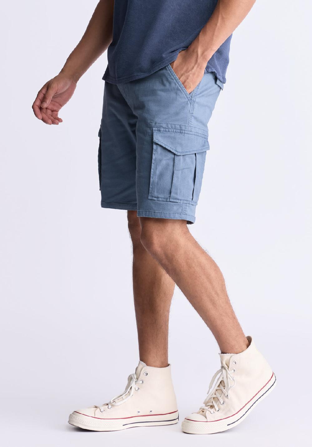 Buffalo David Bitton Hiero Men's Cargo Shorts Mirage Blue
