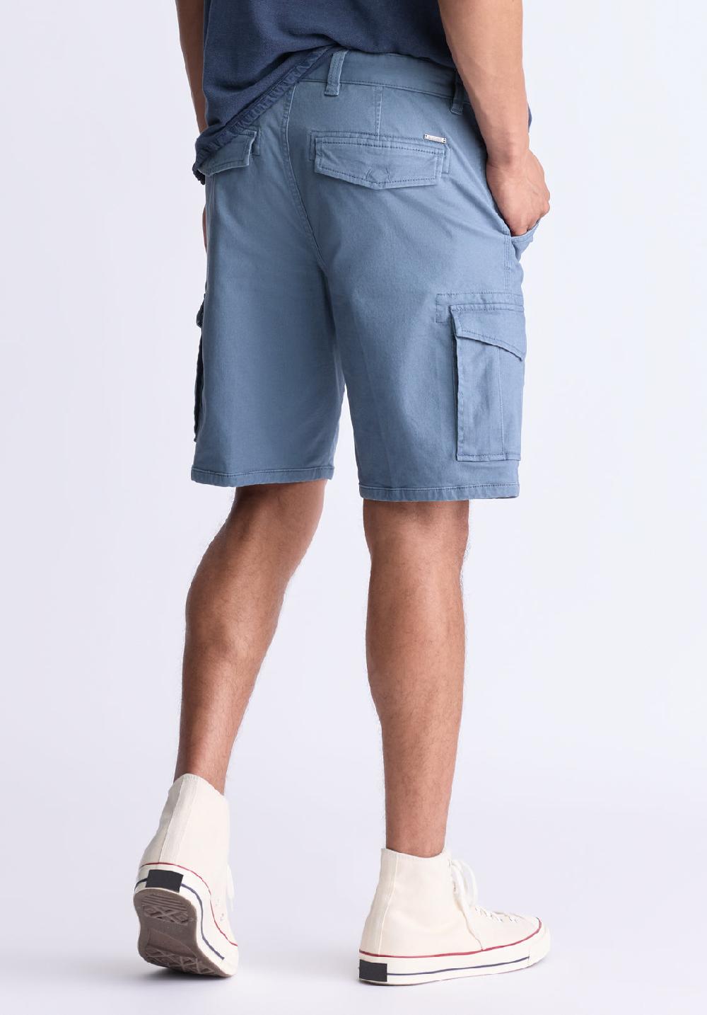Buffalo David Bitton Hiero Men's Cargo Shorts Mirage Blue