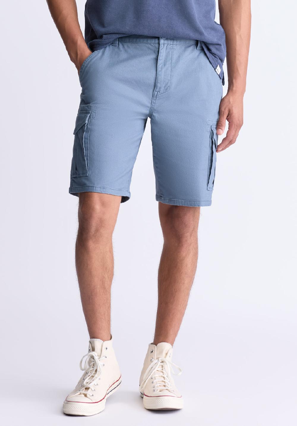 Buffalo David Bitton Hiero Men's Cargo Shorts Mirage Blue