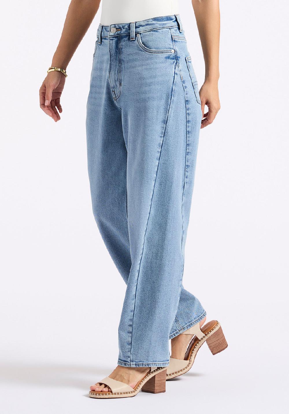 Buffalo David Bitton High Rise Barrel Barbara Women's Jeans Vintage Blue