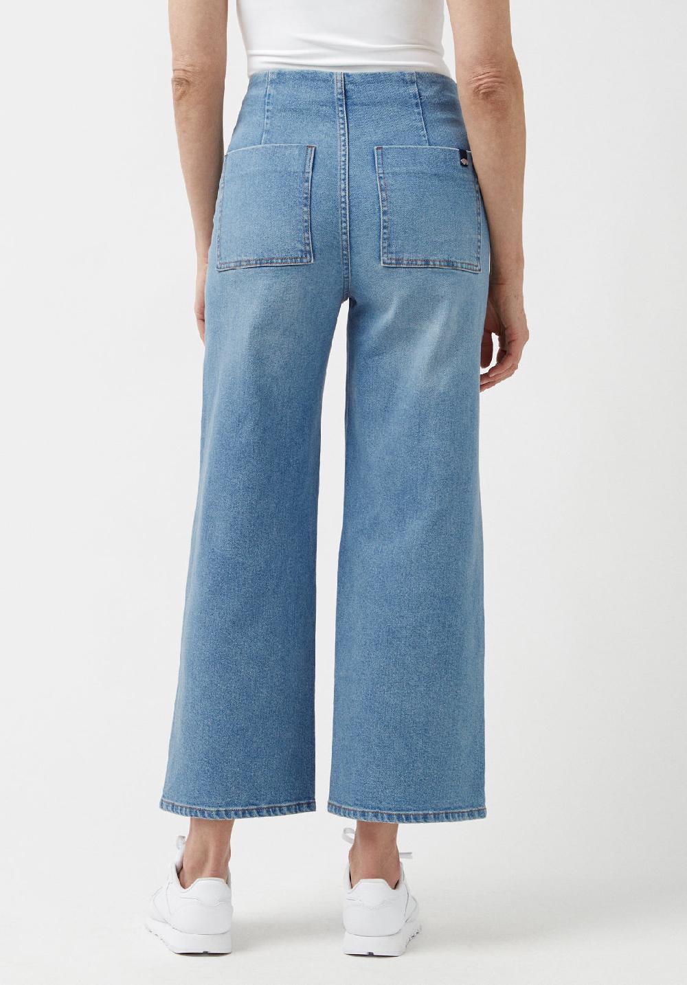 Buffalo David Bitton High Rise Cropped Women's Jeans With Buttoned Fly