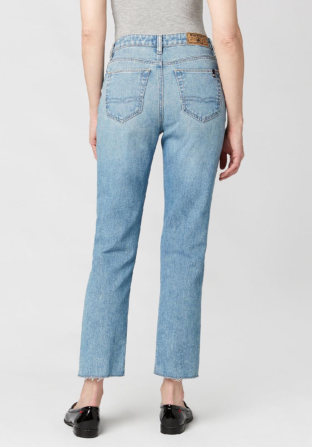 Buffalo David Bitton High Rise Straight Jayden Women's Jeans In Vintage Wash