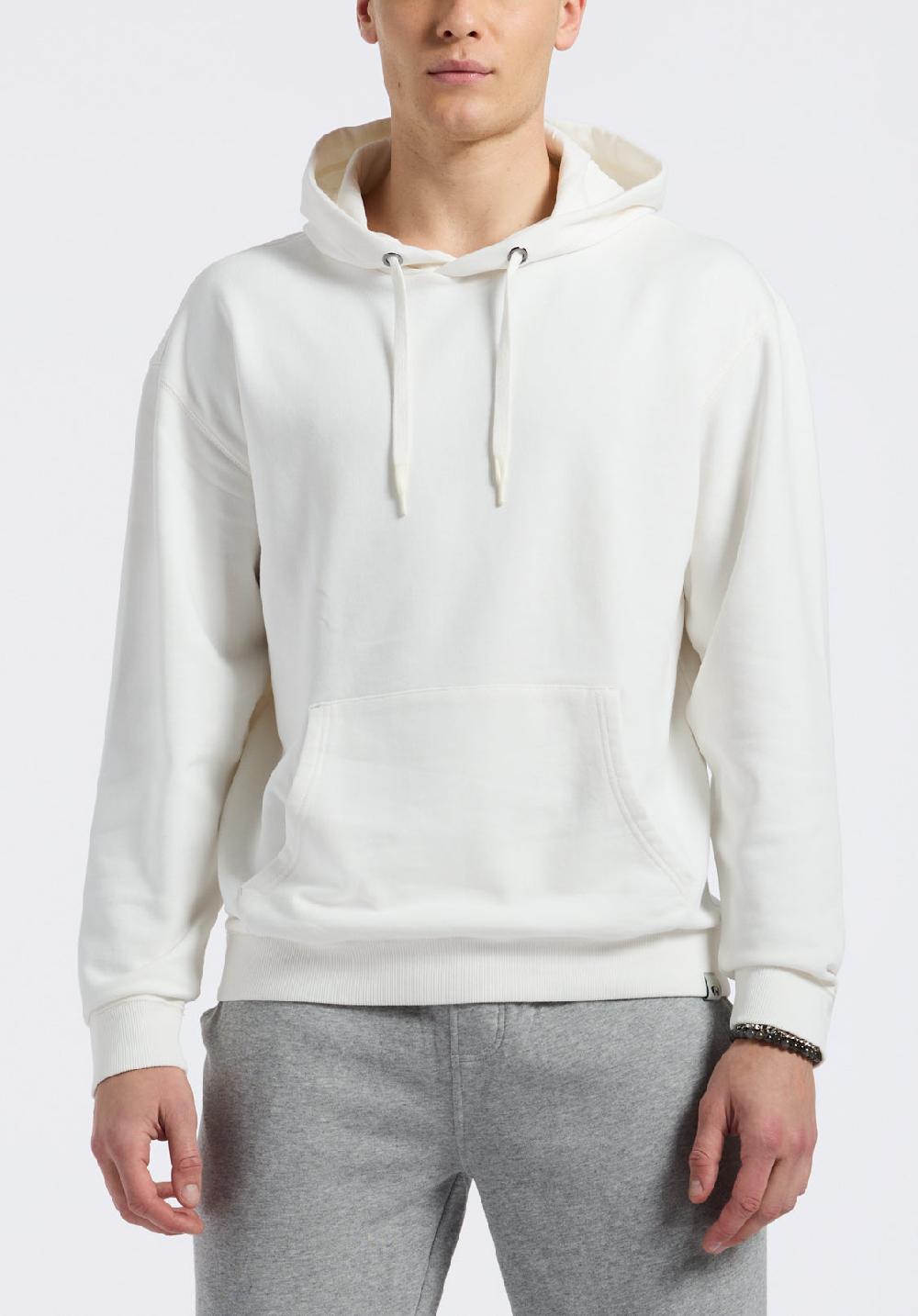 buffalo david bitton Hoodie décontracté pour homme Finley Blanc