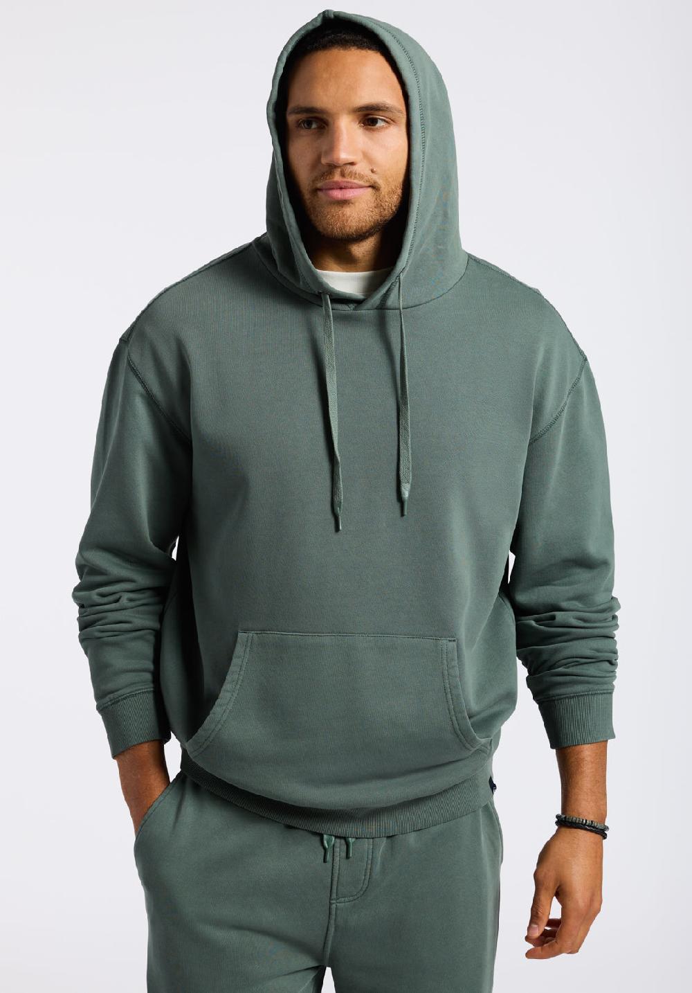 Buffalo David Bitton Hoodie Décontracté Pour Homme Finley Vert Forêt Foncé