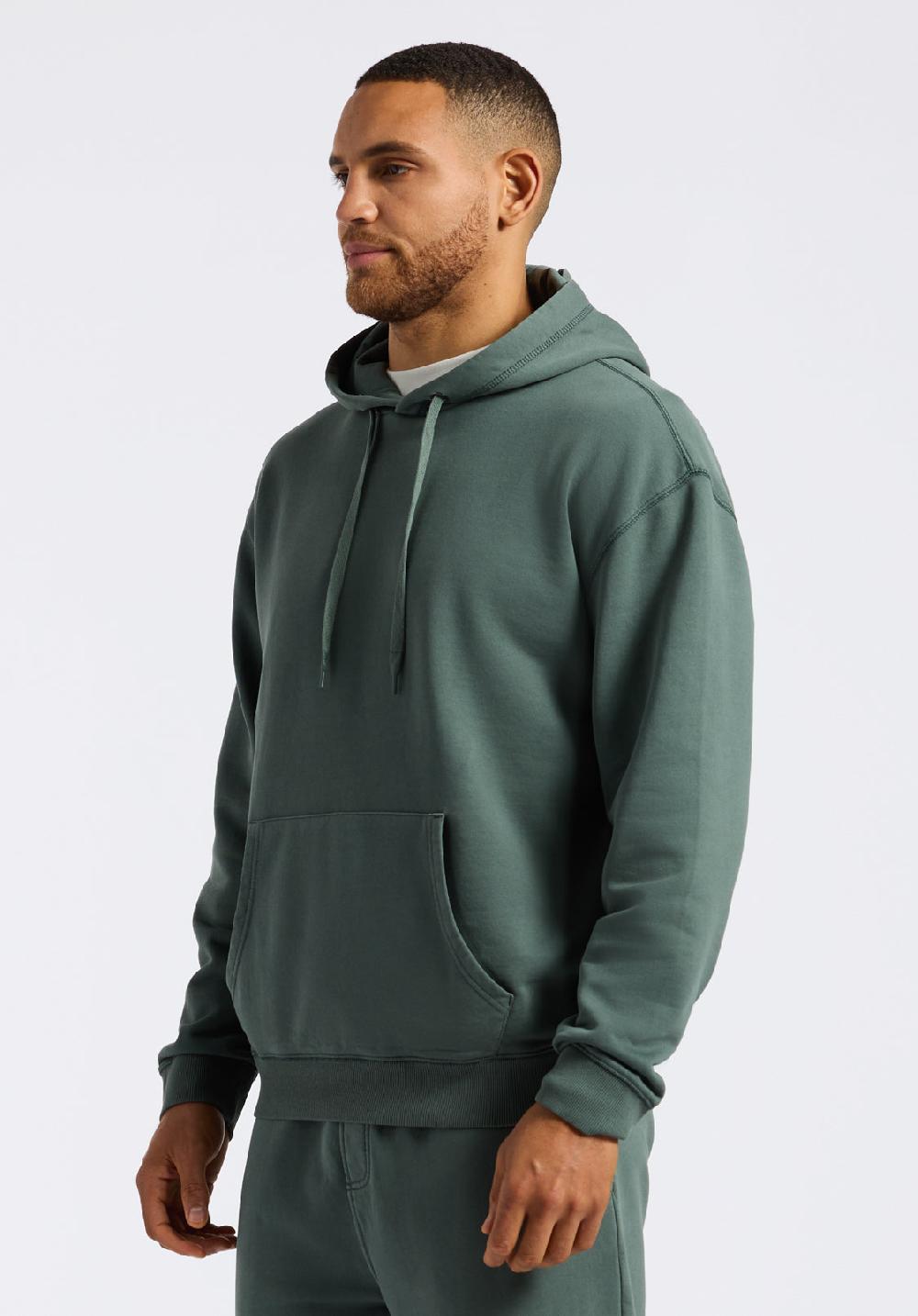 Buffalo David Bitton Hoodie Décontracté Pour Homme Finley Vert Forêt Foncé