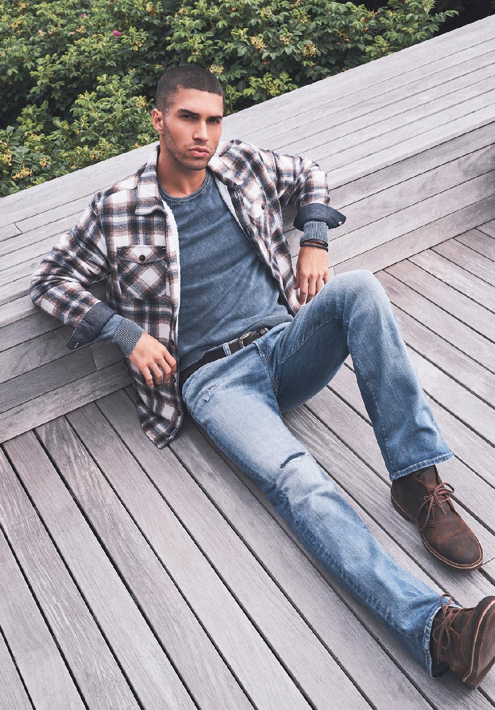 Buffalo David Bitton Jagig Men’s Shacket In Brown & Milk Plaid