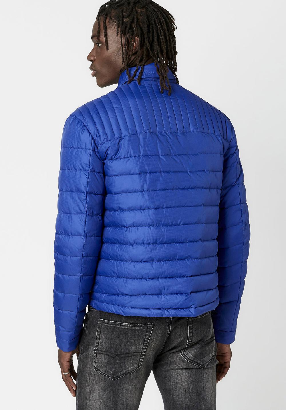Buffalo David Bitton Jawine Men's Cropped Puffer Jacket In Blue