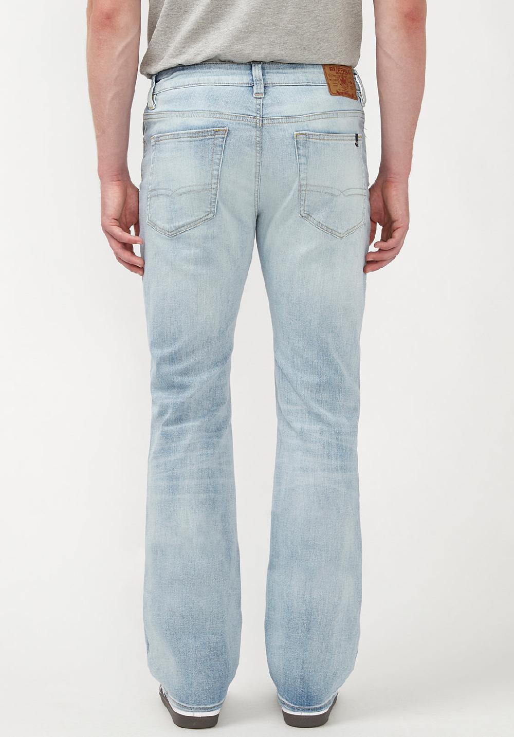 Buffalo David Bitton Jean Bootcut Pour Homme Slim Boot King à Effet Gaufré - BM22791