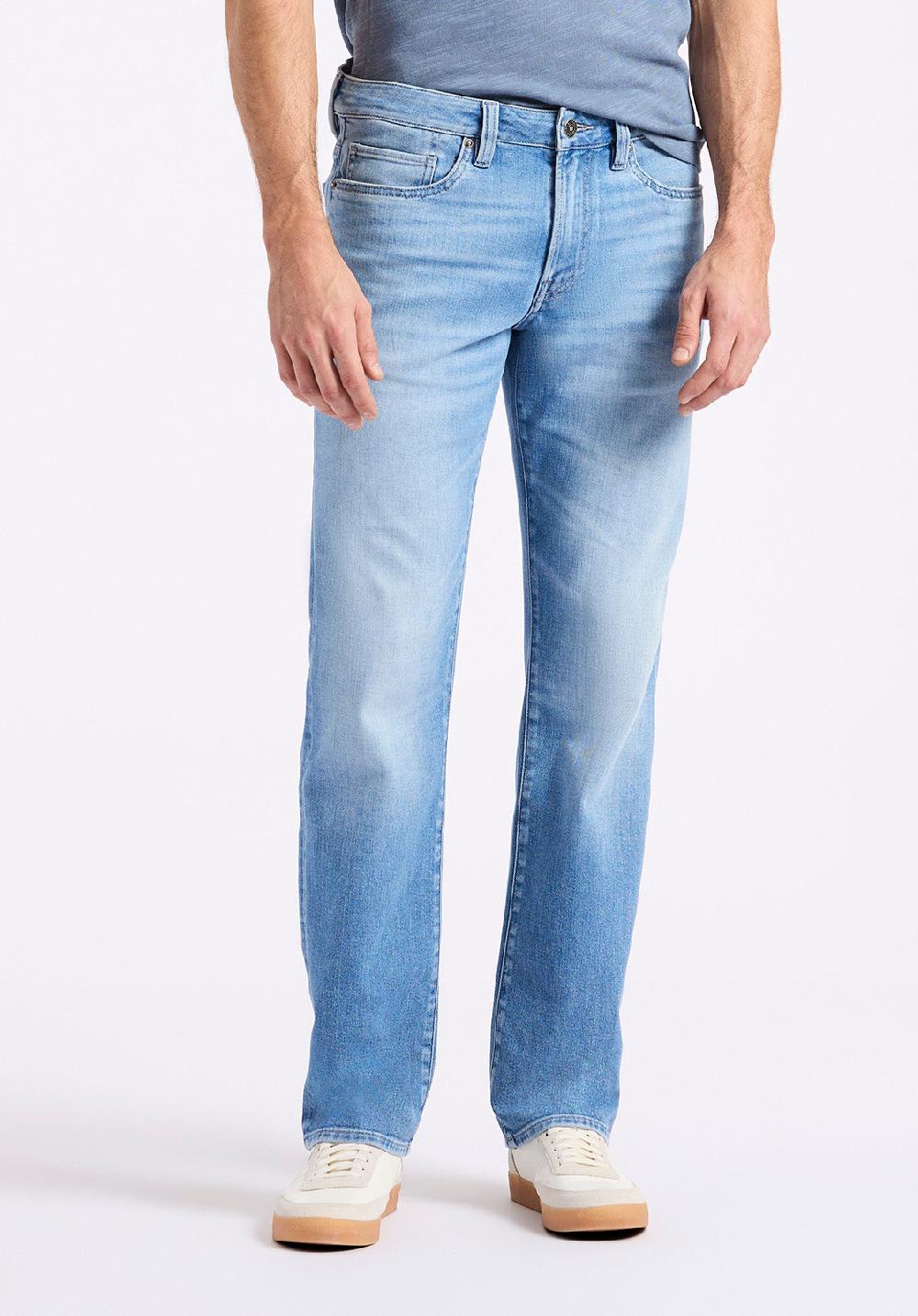 buffalo david bitton Jean droit décontracté Driven pour homme Bleu vintage