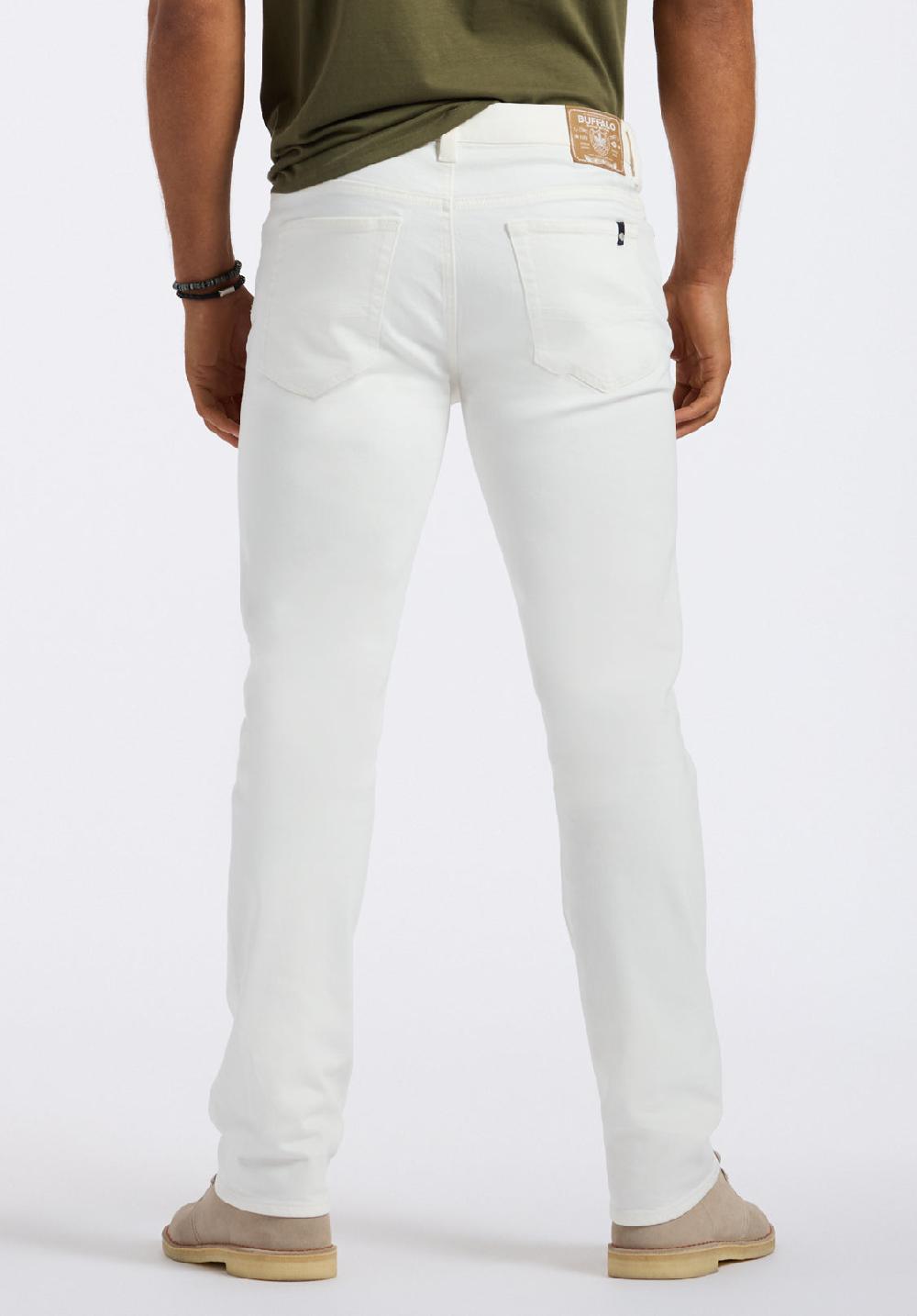 Buffalo David Bitton Jean Droit Six Pour Homme Blanc