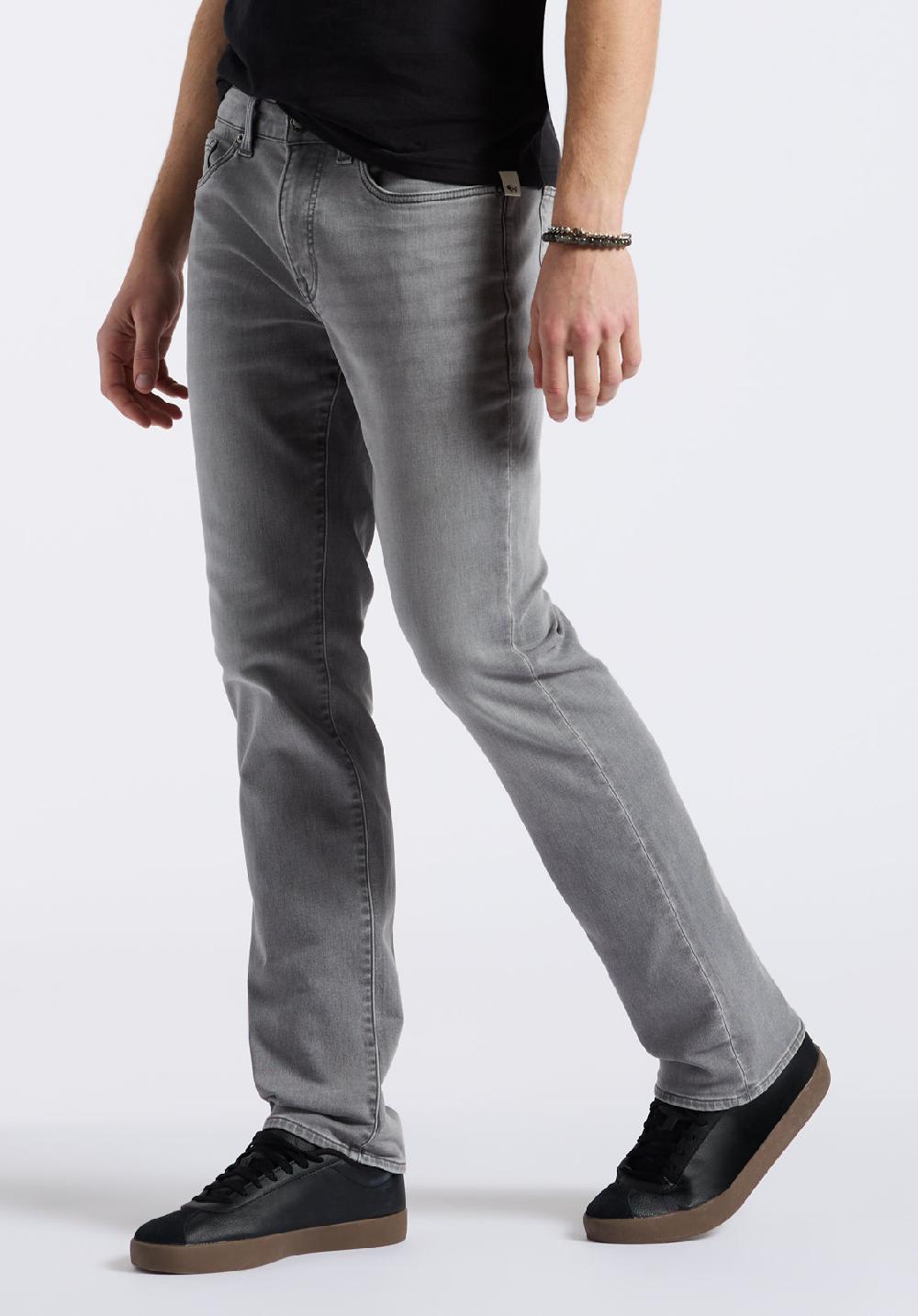 Buffalo David Bitton Jean Droit Six Pour Homme Gris Sablé
