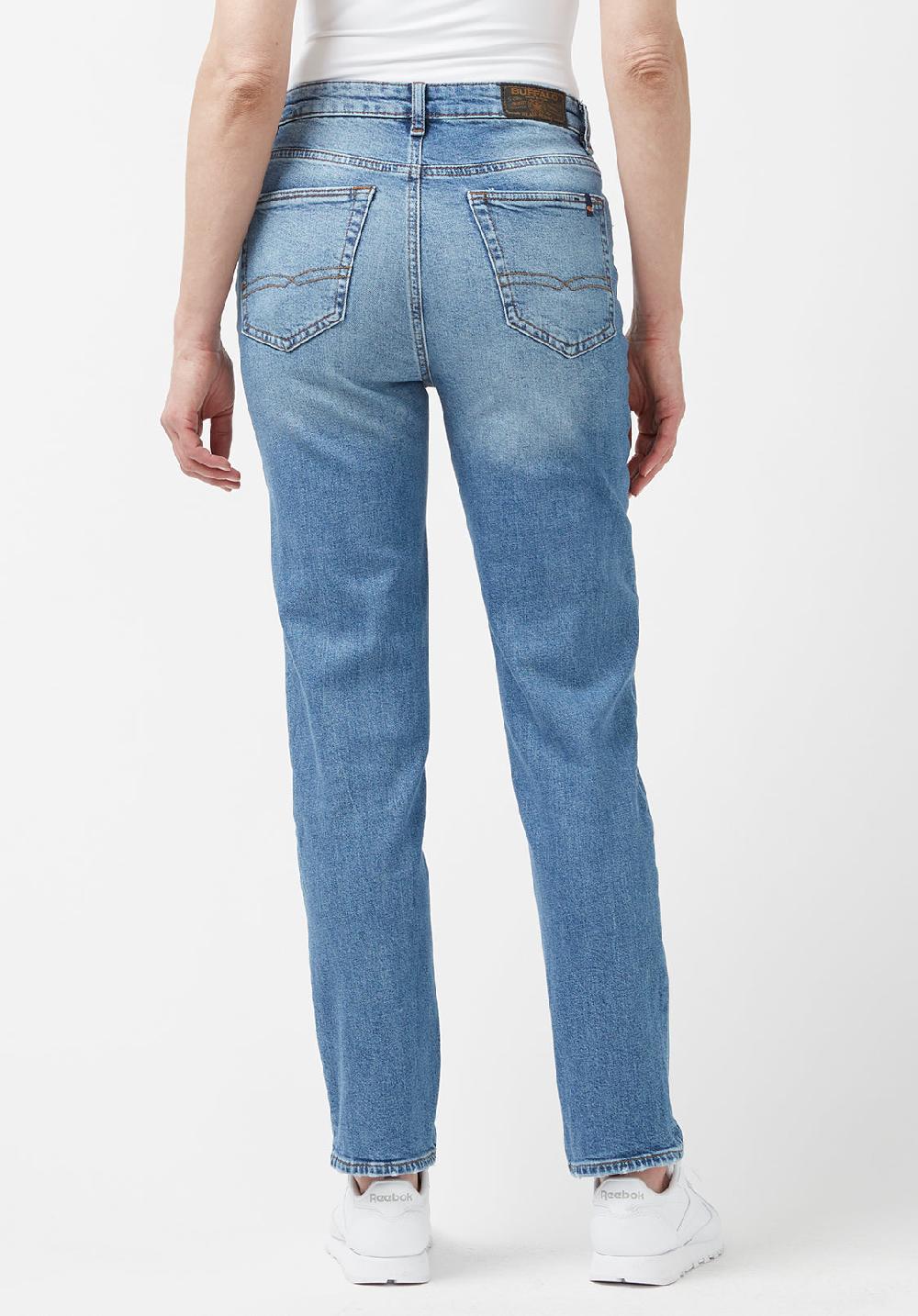 Buffalo David Bitton Jean Droit Taille Haute Jayden Indigo - BL15844