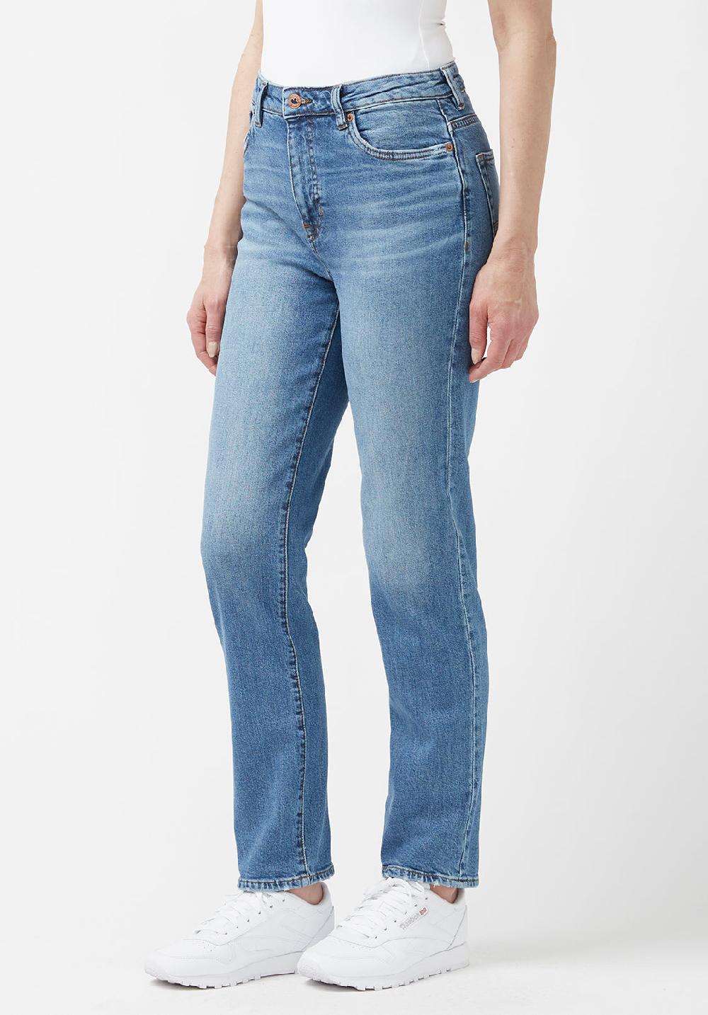 Buffalo David Bitton Jean Droit Taille Haute Jayden Indigo - BL15844