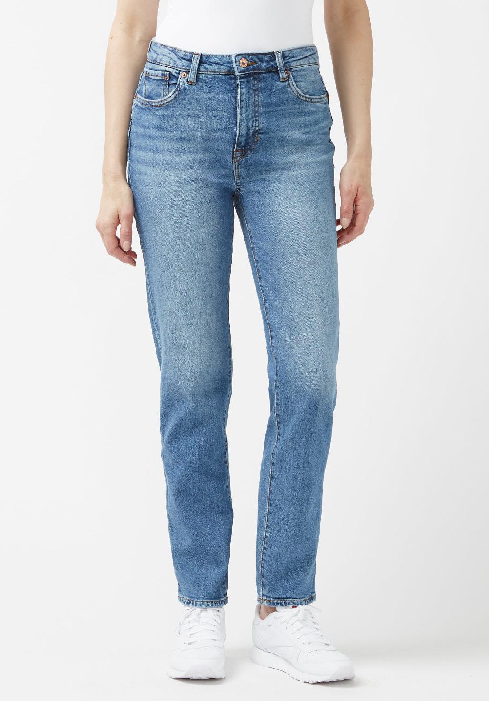 Buffalo David Bitton Jean Droit Taille Haute Jayden Indigo - BL15844