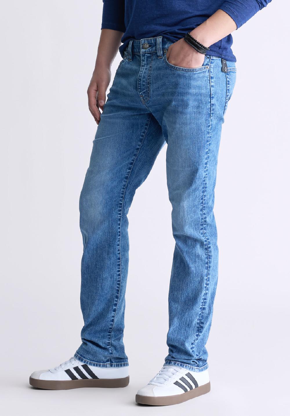 Buffalo David Bitton Jean Droite Pour Homme Straight Six Indigo Contrastant - BM26028