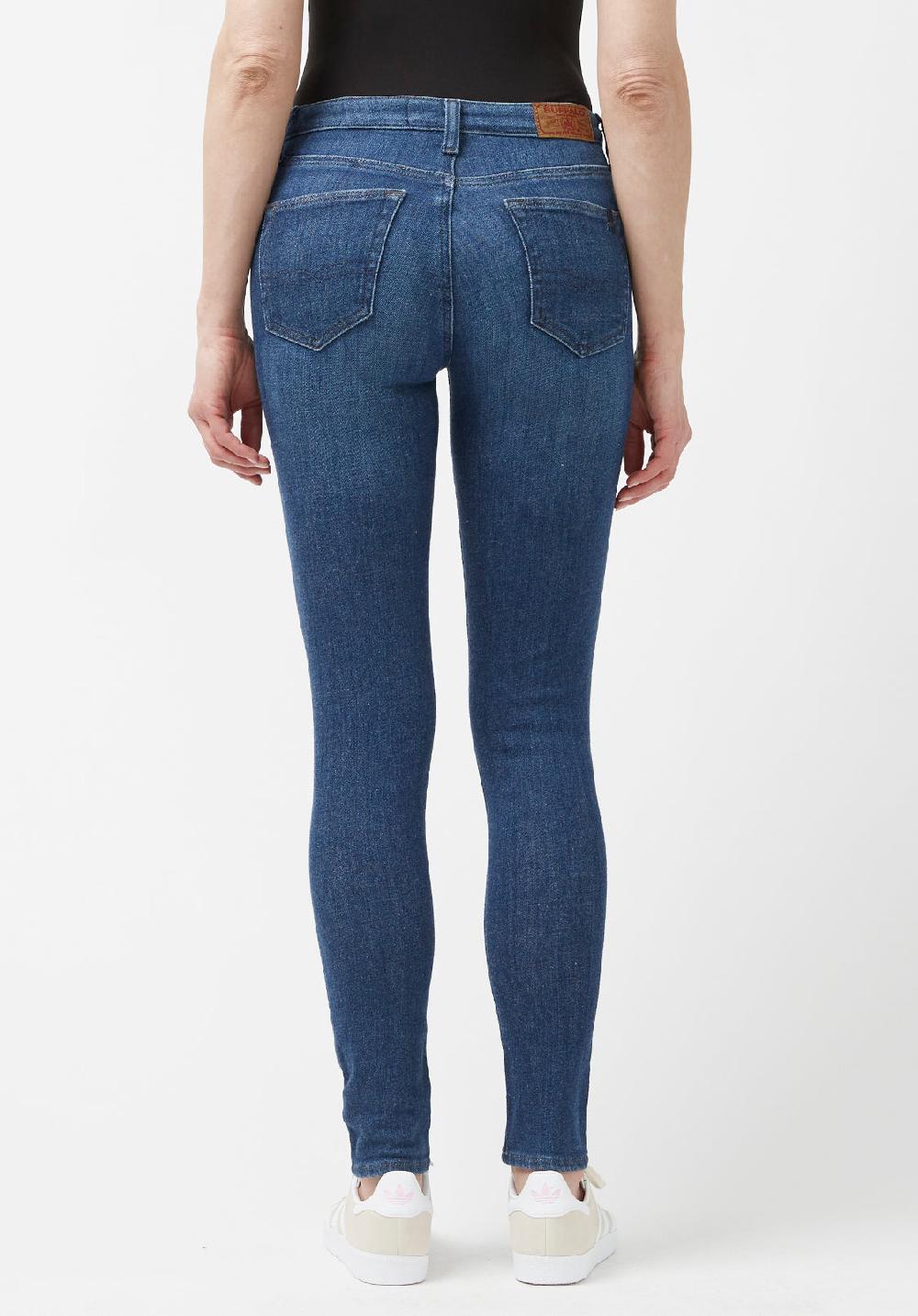 Buffalo David Bitton Jean Taille Mi-haute Et Coupe Skinny Pour Femme Alexa Bleu - BL15848