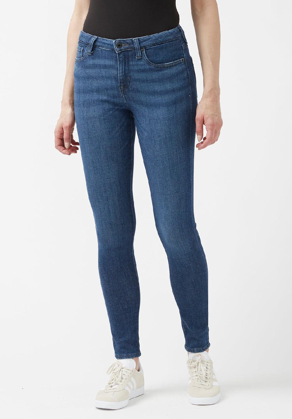 buffalo david bitton Jean taille mi-haute et coupe skinny pour femme Alexa bleu - BL15848