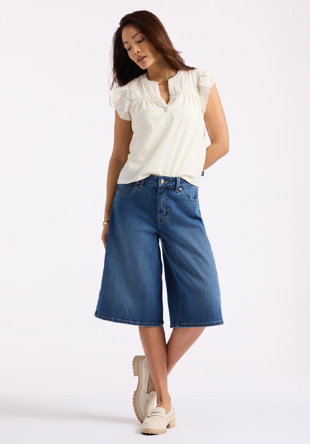 Buffalo David Bitton Jorts Pour Femme Jackie Indigo Authentique