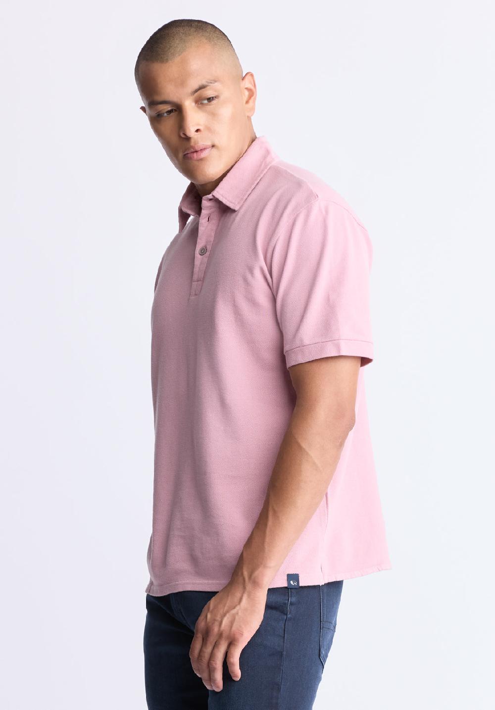 Buffalo David Bitton Kabold Men's Classic Polo Lilas Pink