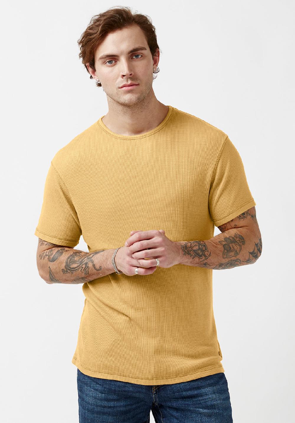 Buffalo David Bitton Kabut Tan Short Sleeve Men’s Top