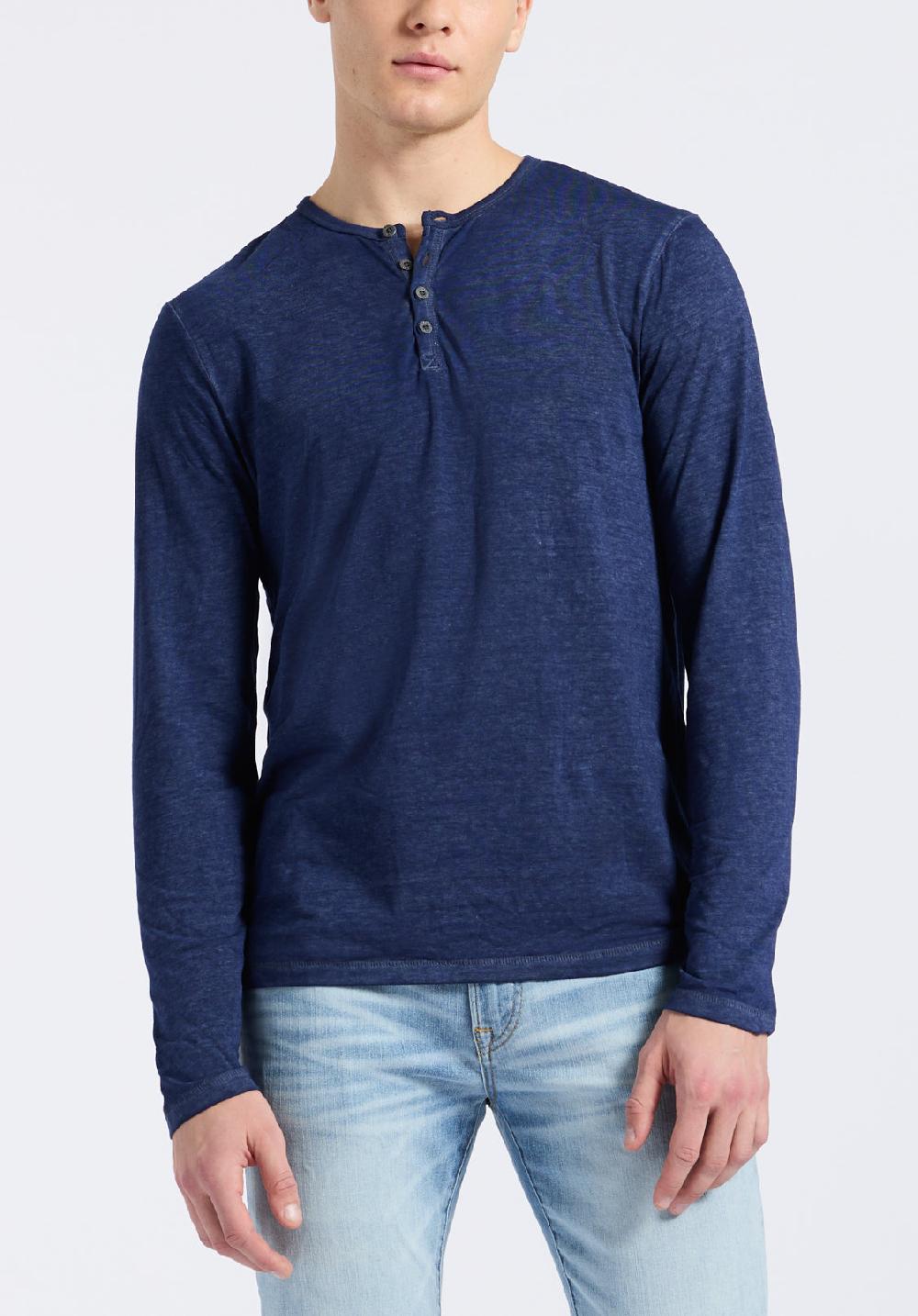 buffalo david bitton Kaduk Navy Long-Sleeve Men’s Top