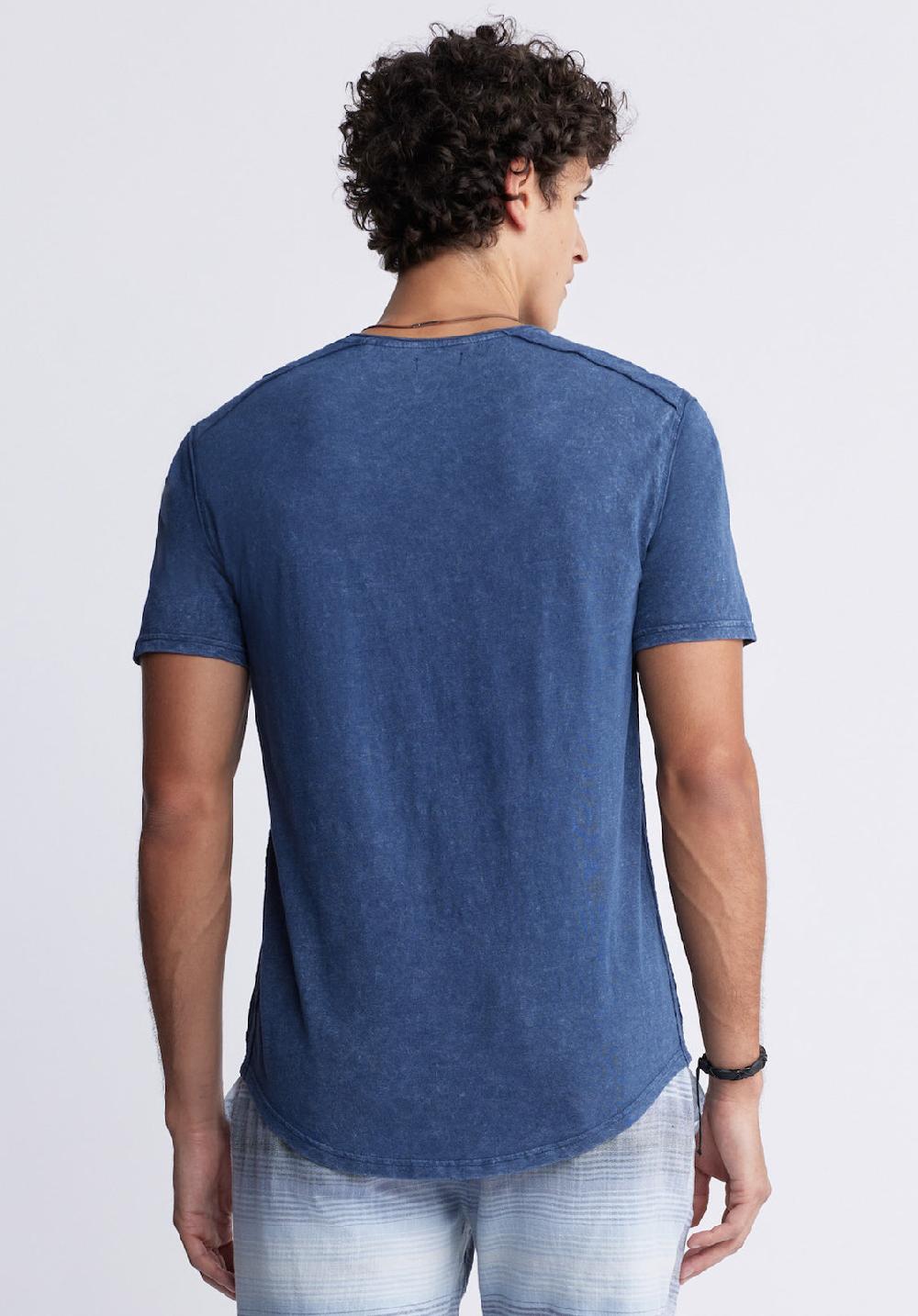Buffalo David Bitton Kamizo Men's Pocket T-shirt In Whale Blue