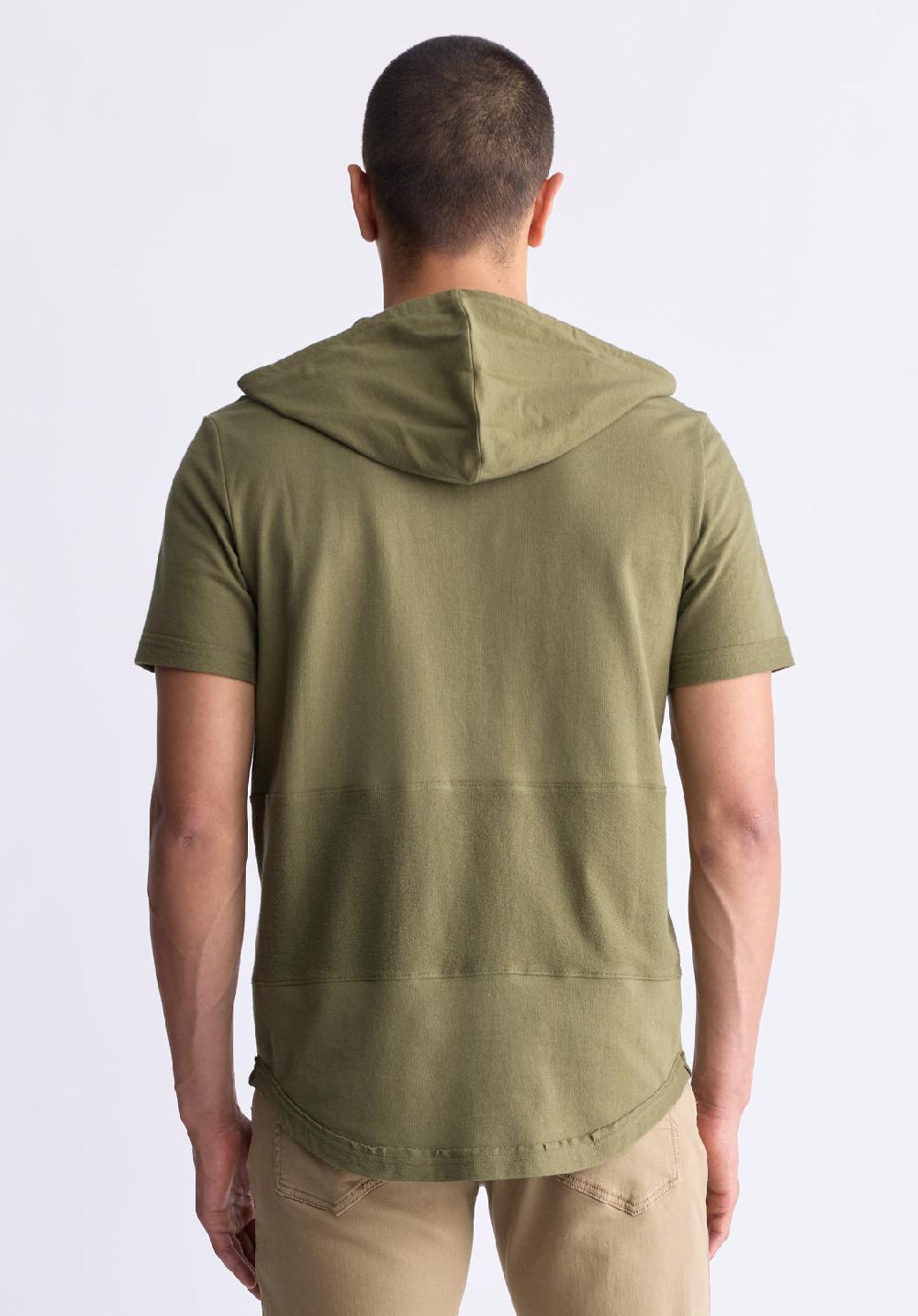 Buffalo David Bitton Katoni Men's Short-Sleeve Hooded T-Shirt Burnt Olive