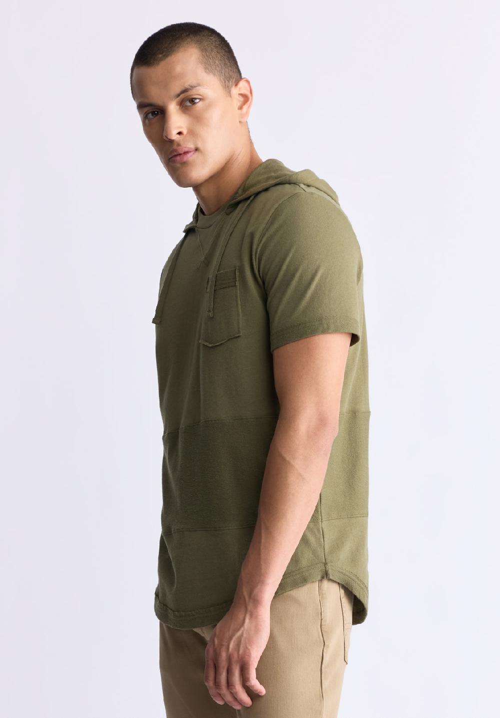 Buffalo David Bitton Katoni Men's Short-Sleeve Hooded T-Shirt Burnt Olive
