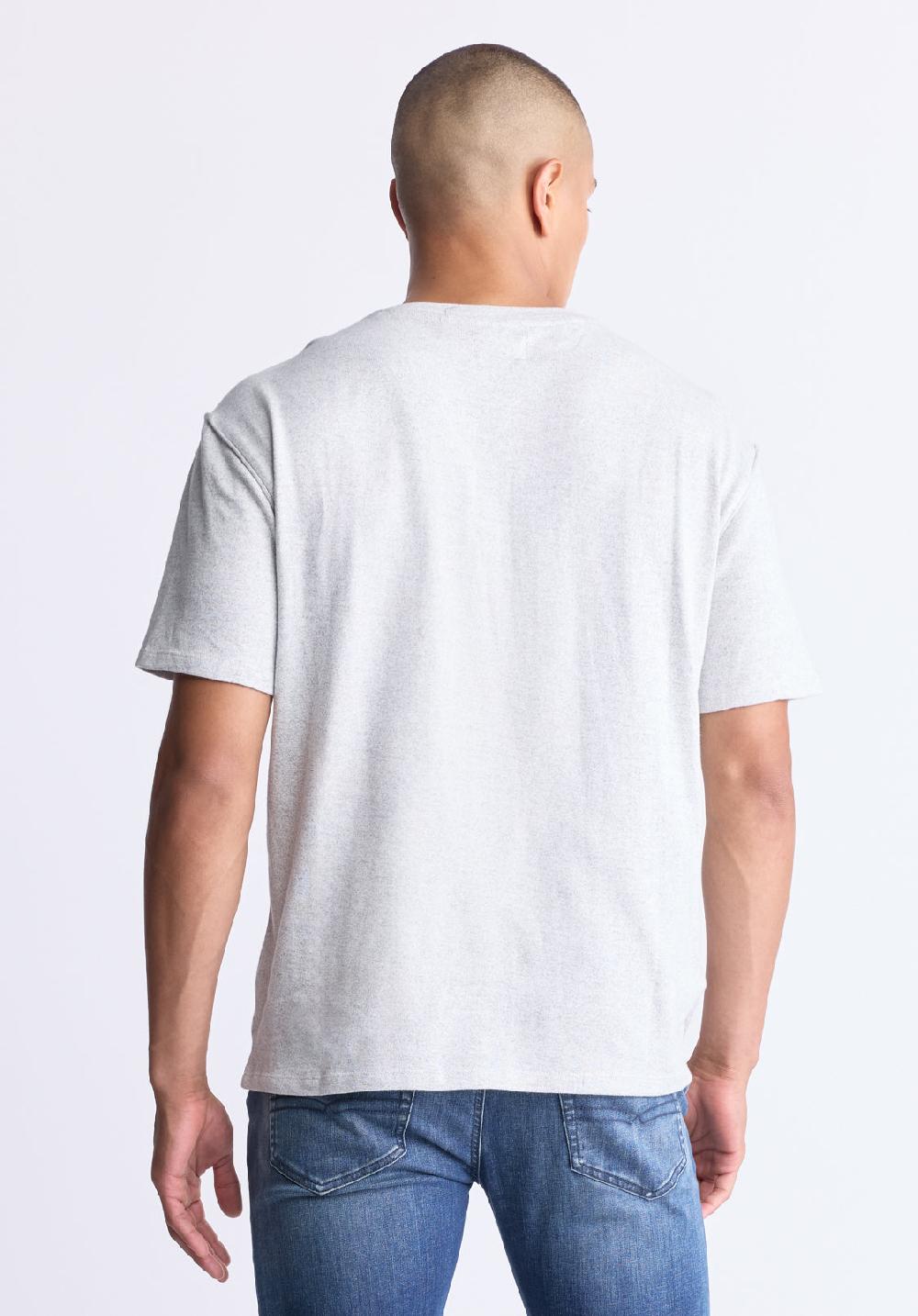 Buffalo David Bitton Kitfom Men's Short-Sleeve Henley Top Heather Grey