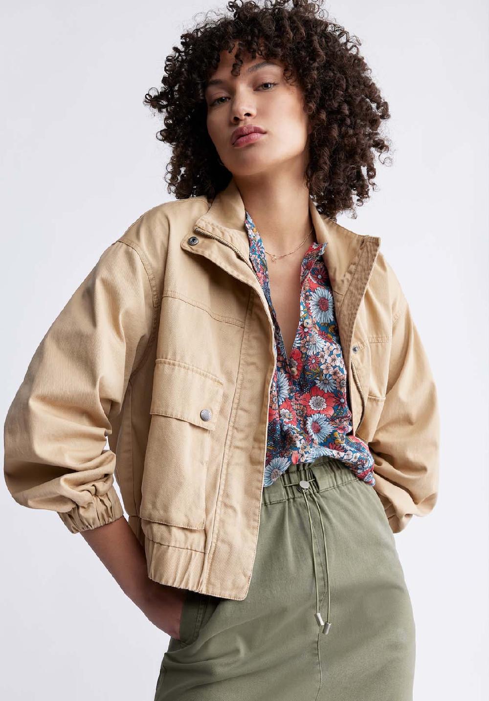 Buffalo David Bitton Lorah Women’s Jacket With Pockets In Tan