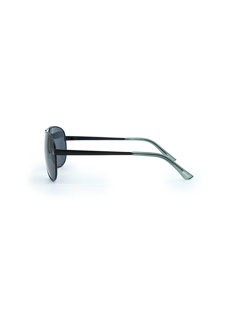 Buffalo David Bitton Lunettes De Soleil Aviateur Classique En Noir - B0020S