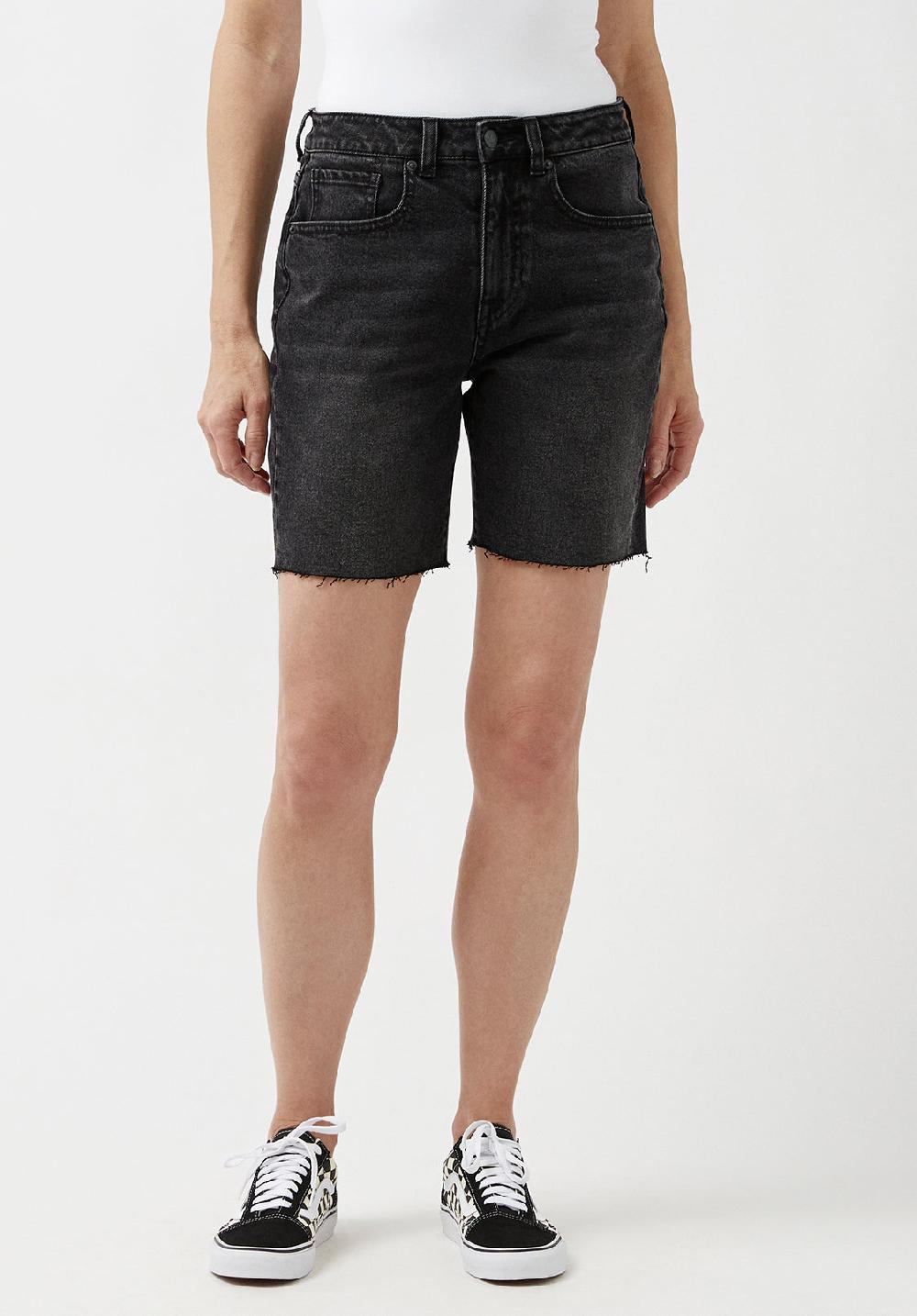 buffalo david bitton Maggie Whiskered Black Vintage Momo Shorts