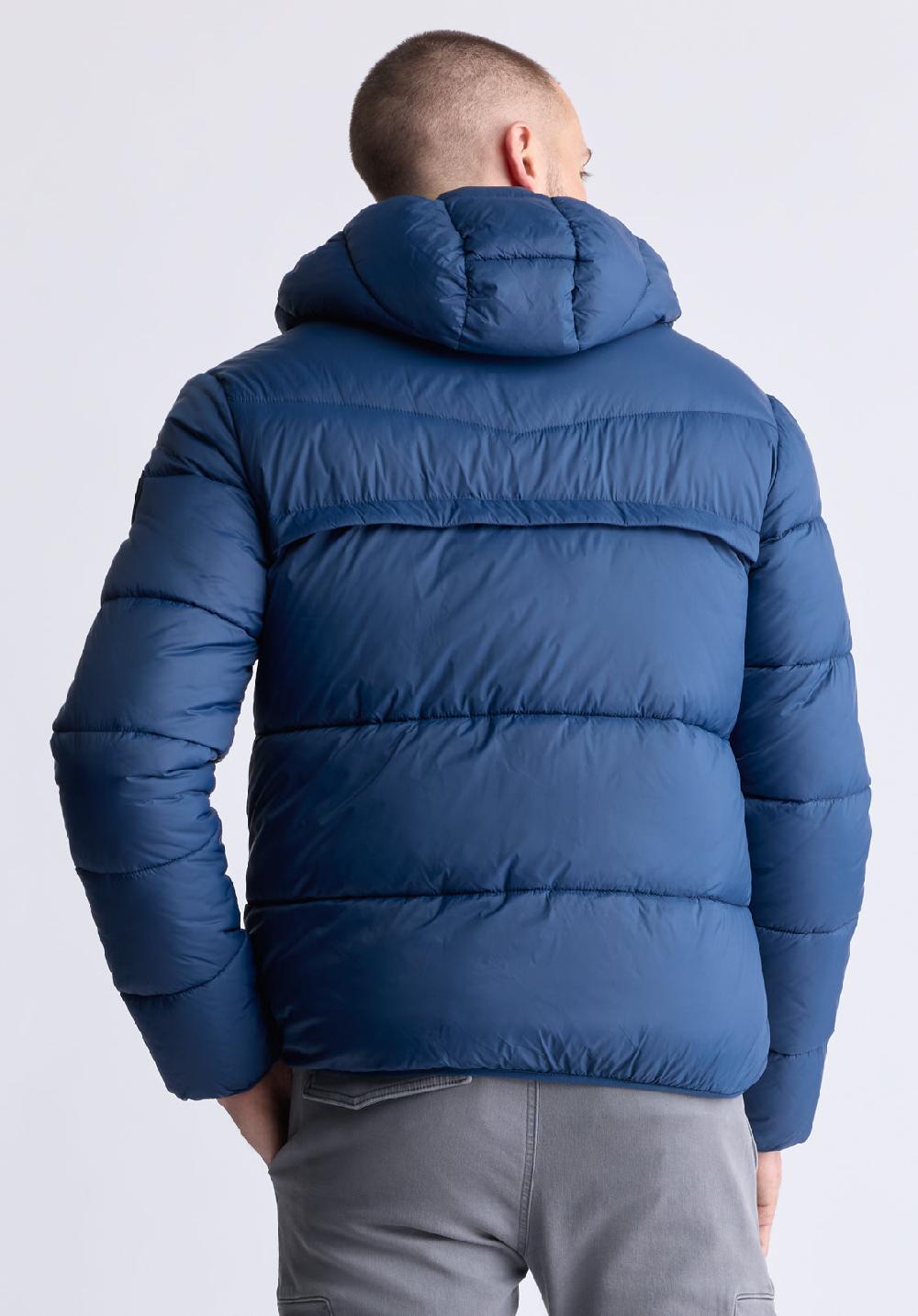 Buffalo David Bitton Manteau Matelassé Jerome Bleu Marin Pour Hommes - OBMEF006