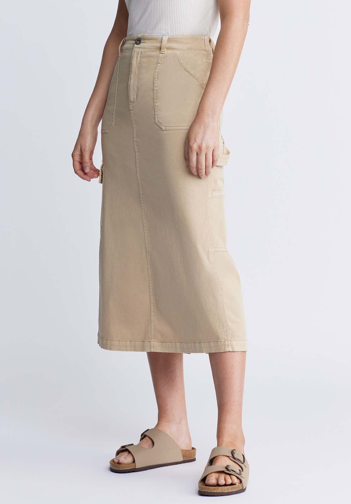 Buffalo David Bitton Matilde Women’s Cargo Skirt In Beige