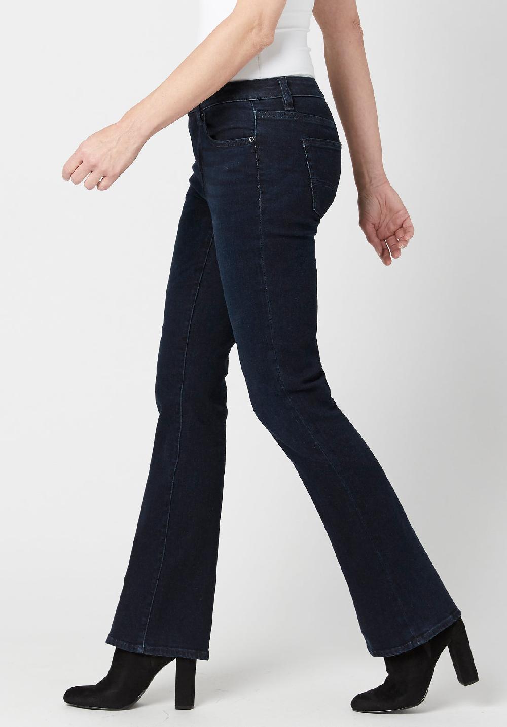 Buffalo David Bitton Mid Rise Bootcut Queen Women's Jeans In Dark Blue