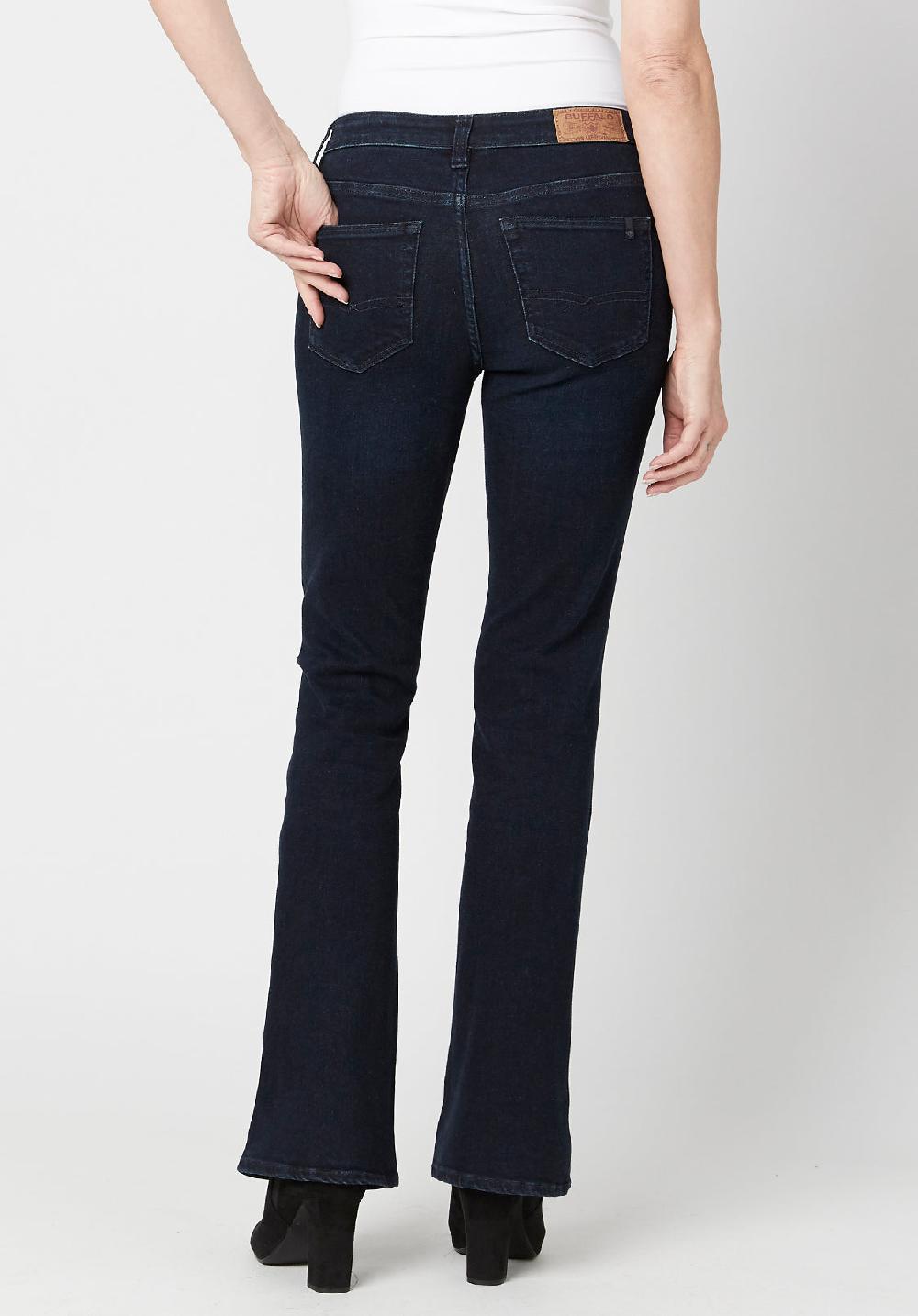 Buffalo David Bitton Mid Rise Bootcut Queen Women's Jeans In Dark Blue