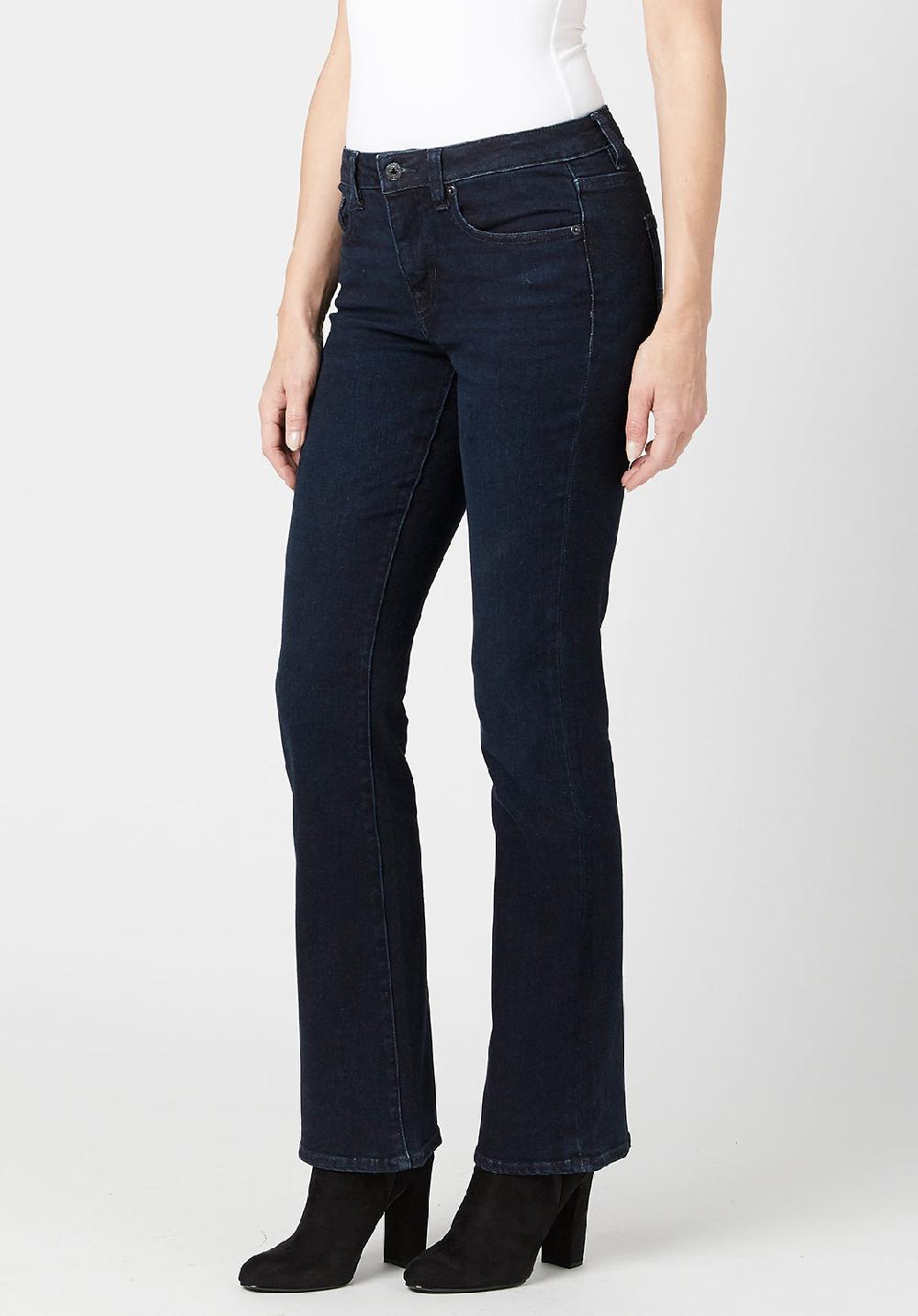 Buffalo David Bitton Mid Rise Bootcut Queen Women's Jeans In Dark Blue