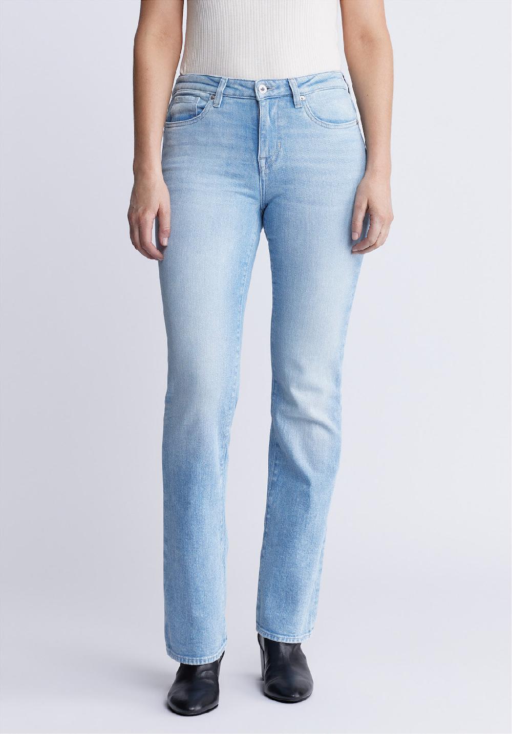 buffalo david bitton Mid Rise Bootcut Queen Women's Jeans in Vintage and Veined