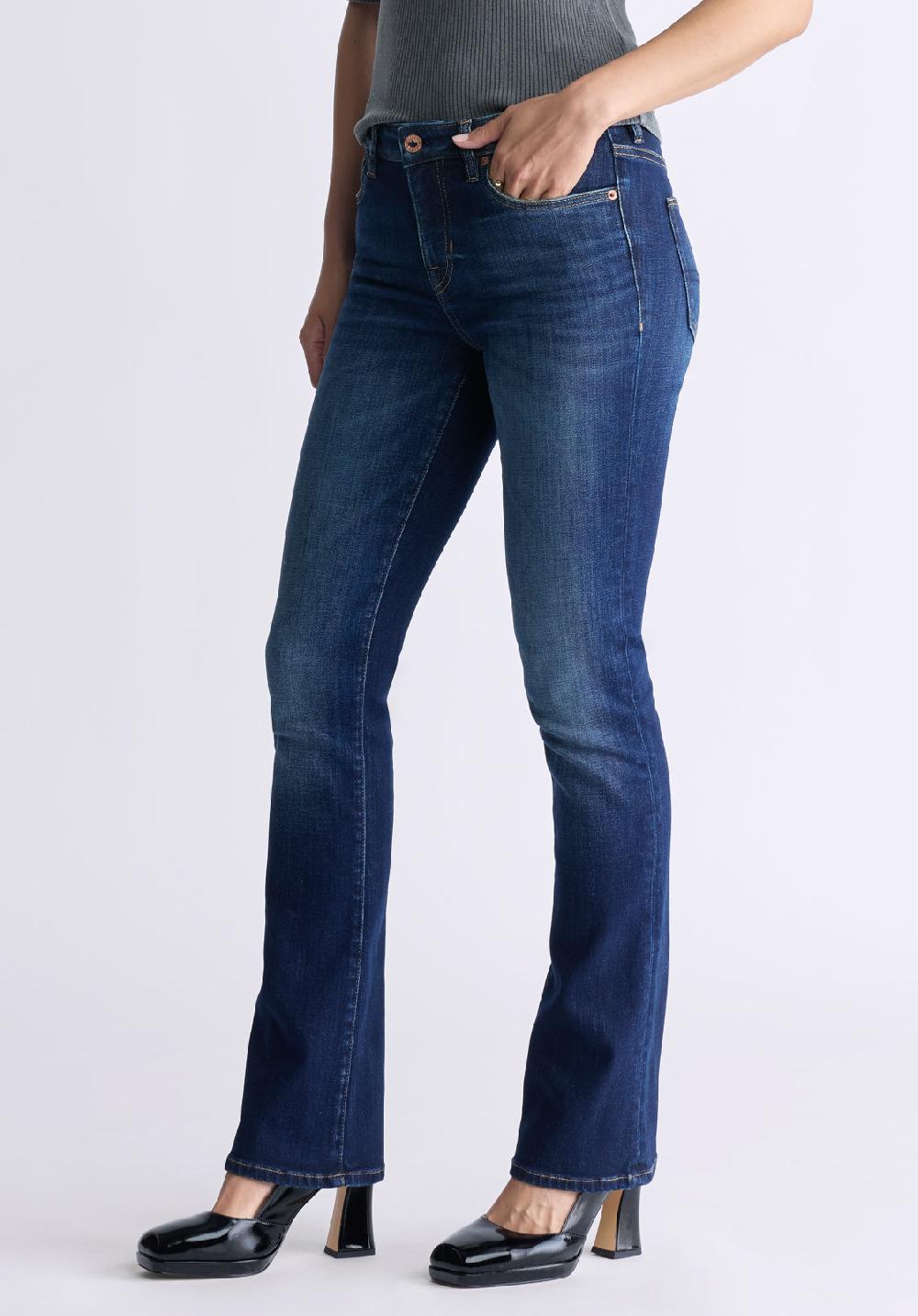 Buffalo David Bitton Mid Rise Bootcut Queen Women's Jeans Vintage Indigo
