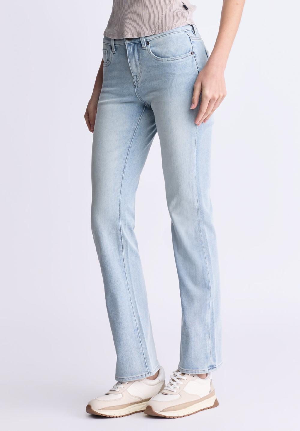 Buffalo David Bitton Mid Rise Bootcut Queen Women's Jeans Vintage Light Blue