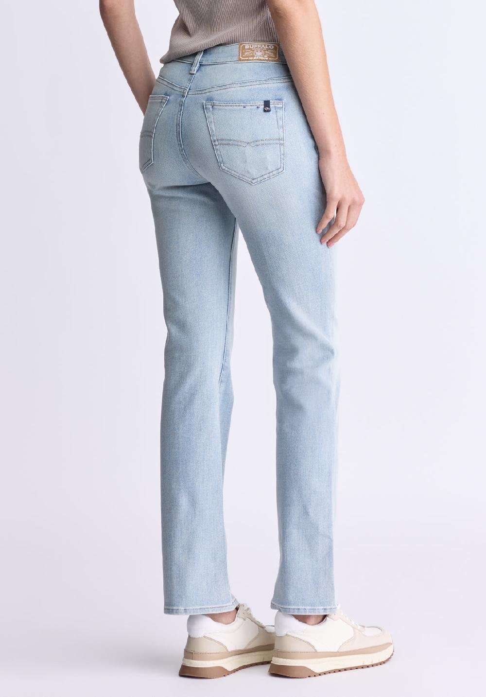 Buffalo David Bitton Mid Rise Bootcut Queen Women's Jeans Vintage Light Blue